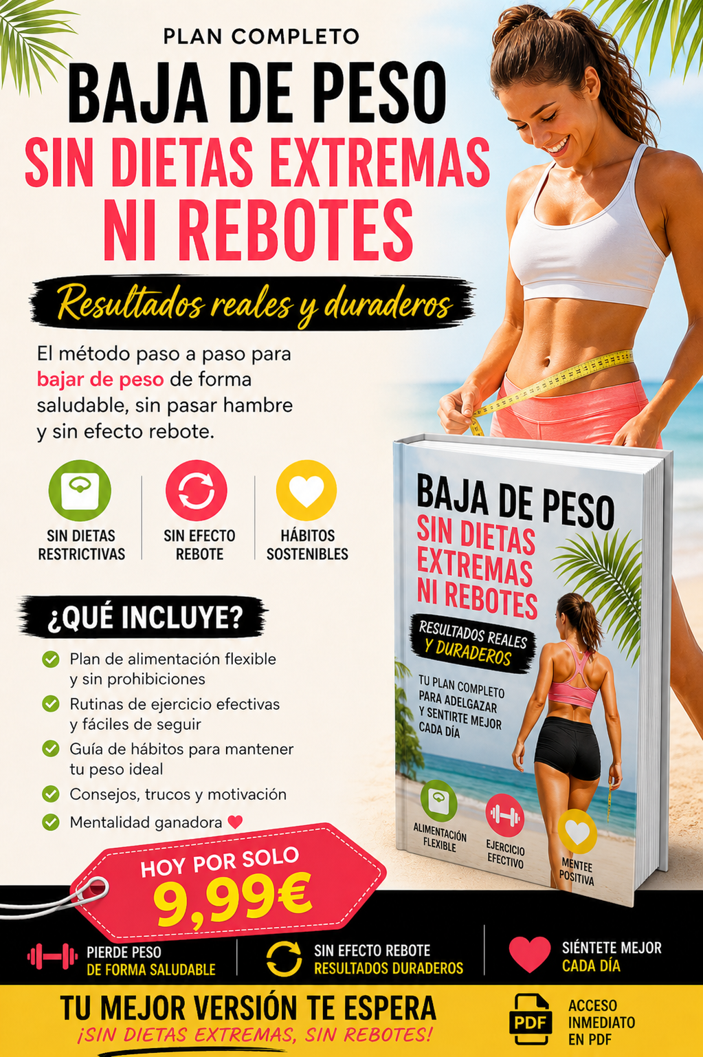 Baja de peso sin dietas extremas ni rebotes